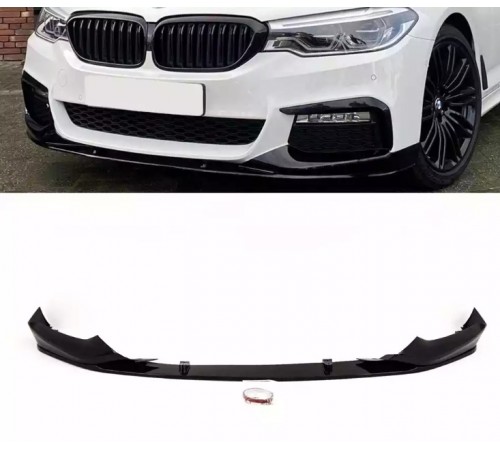 BMW G30, G31 PRE-LCI priekinis spoileris (lipas), juodas blizgus